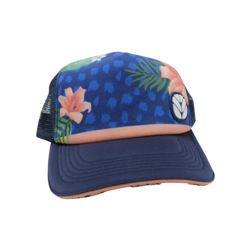 CAP LADY PINK FLOWER