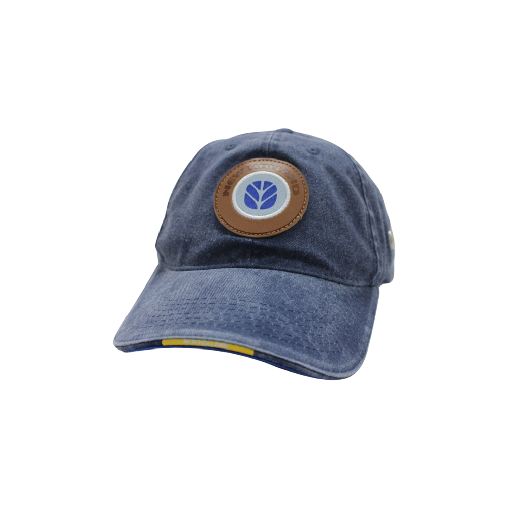 CAP NAVY LEATHER BADGE