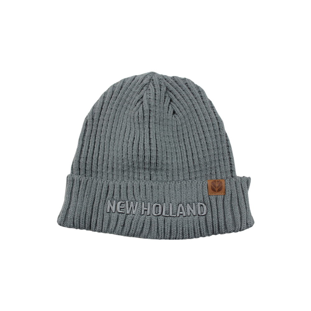 BEANIE GREY KNITTED