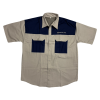 SHIRT 2 TONE STONE/NAVY