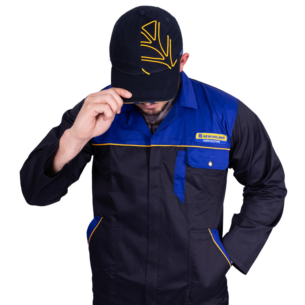 CAP NAVY WITH YELLOW TRACKS
