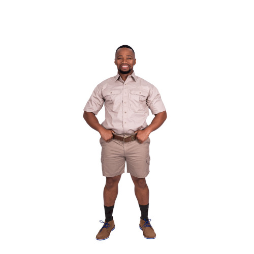 K CARGO SHORT WITH ELASTIC KHAKI K CARGO SHORT WITH ELASTIC KHAKI