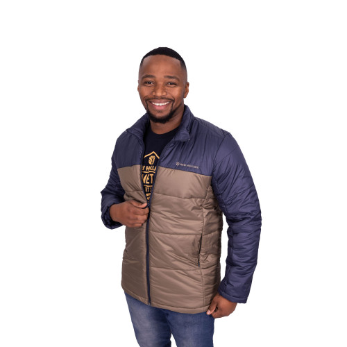 MENS PUFFER NAVY/KHAKI MENS PUFFER NAVY/KHAKI