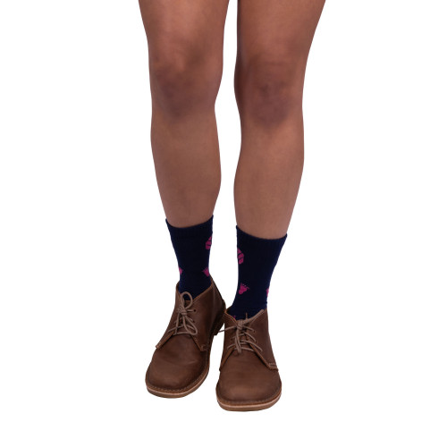 SOCKS SINGLE PACK BLUE/PINK SOCKS SINGLE PACK BLUE/PINK